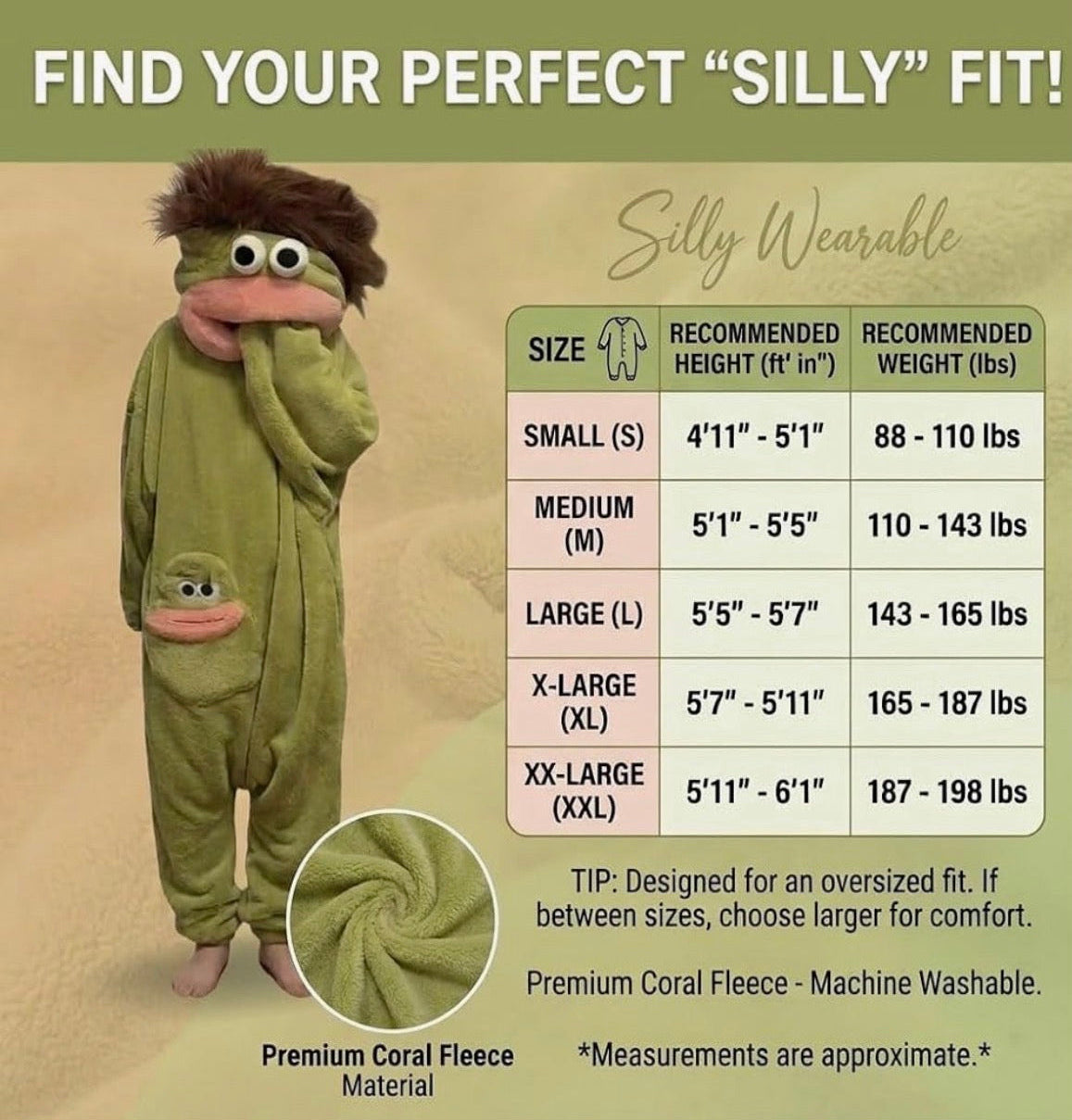 Monster onesie with matching oversized comb accessory